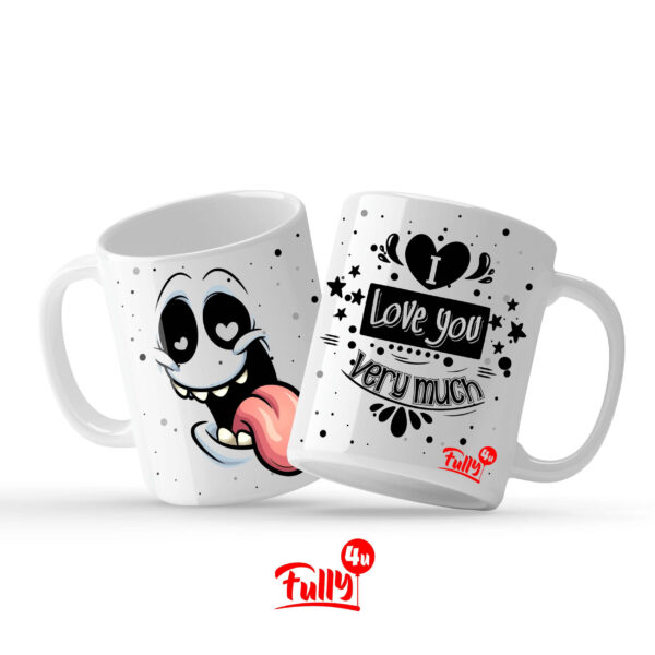 Funny Faces Love you Mug