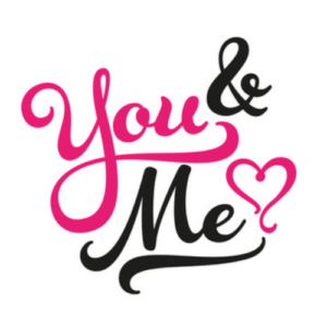 You & Me Sticker