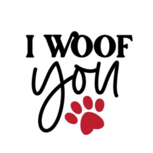 I Woof You Sticker